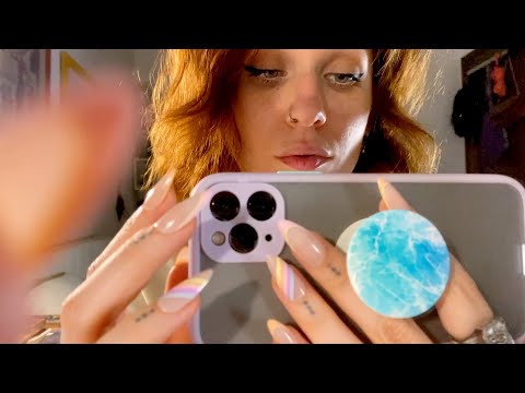 Camera Tapping ~ ASMR ~ Long Nails, Brushing Sounds || LoFi