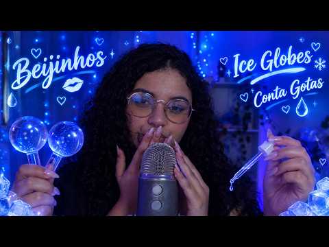ASMR BEIJINHOS ICE GLOBES E CONTA GOTAS