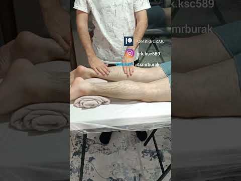 MASSAGE THERAPY THAT RELIEVES STRESS IN THE BACK LEG #satisfying #relaxing #asmr #shorts #massage
