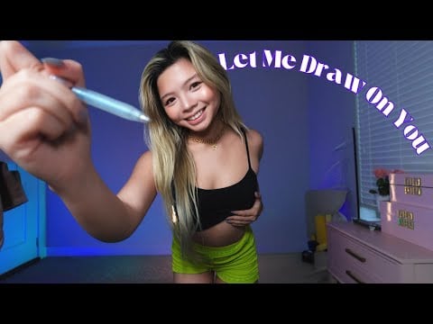 ASMR | Let me draw on you (personal attention)