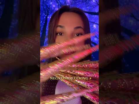 Negative energy plucking ⚡️ #asmr #hsyasmr #asmrsounds #asmrvideo  #sleep #relax #fyp