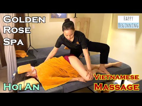 ASMR Golden Rose Spa Aroma Massage (Hoi An, Vietnam)