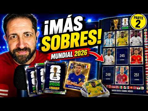 ¡SEGUIMOS COMPLETANDO el Álbum del Mundial 2026! ⚽ Abriendo Más Sobres