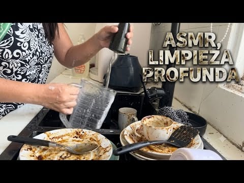 ASMR LAVANDO TRASTES 