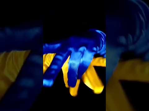 🔵+💛 Floating Satin Gloves ASMR #asmrlikeasandbox #relax #triggersforsleep #handmovementsasmr