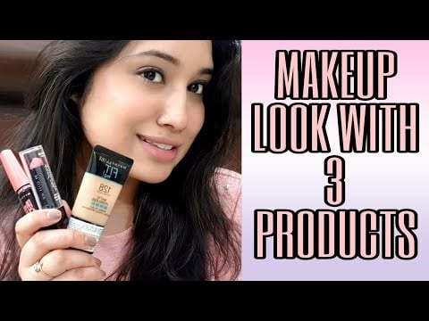 Makeup Look Using Only 3 Product | 3 Product Makeup Challenge | V STYLE