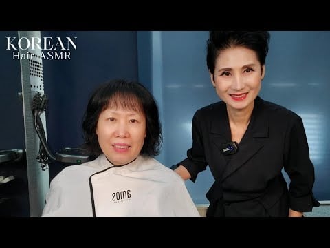 미용실 ASMR #흰머리 염색 (어두운갈색) #뿌리잇기 생동감있게~ #Dye your gray hair (dark brown) #Rootsticks lively~