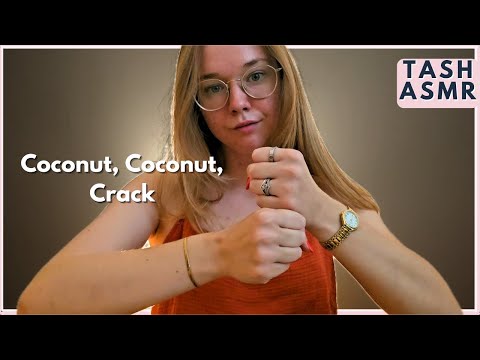 ASMR Coconut, Coconut Crack Trigger (Mouth Sounds + Hand Visuals)