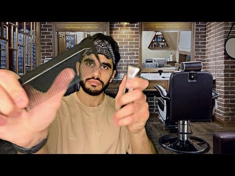 ASMR for Those Who WANT to FALL ASLEEP - ASMR Barber with Spray Bottles and Scissors. ASMR Haircut