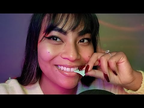 ASMR Teeth Tapping,Teeth Chattering, Gum Chewing Snapping Popping Sounds
