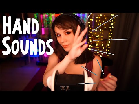 ASMR Hand Sounds, Finger Fluttering 💎 No Talking, 3Dio