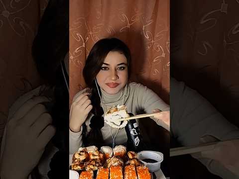 Asmr eating Sushi 🍣 #asmr #tingles #mukbang