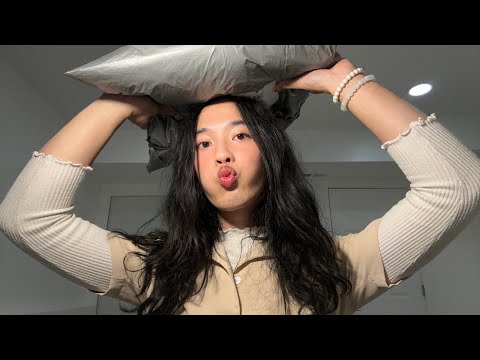 ASMR YesStyle Fall Haul 🍁 (fabric scratching + crinkly sounds)