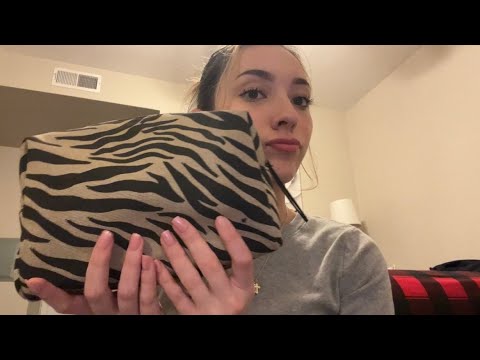 asmr restocking my makeup bag + mini vlog 🤍 (soft spoken, lofi)