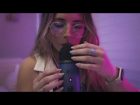 ASMR mouth sounds & mic scratching😴 (no talking)