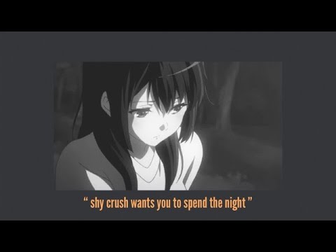 asmr Shy crush wants you to spend the night [cuddles] [rain] [part 1] [tsundere]