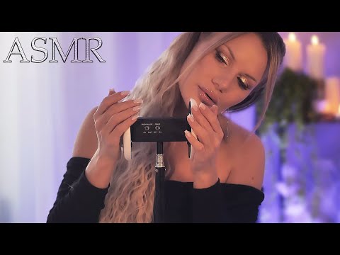 ASMR 💜 Soothing Ear Muffs Scratching and Gentle Ear Massage (Fireplace Ambience) 🔥