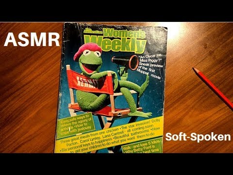 ASMR: Browsing through Vintage Magazine - Australian Woman's Weekly 1979 || Soft-Spoken / Whisper