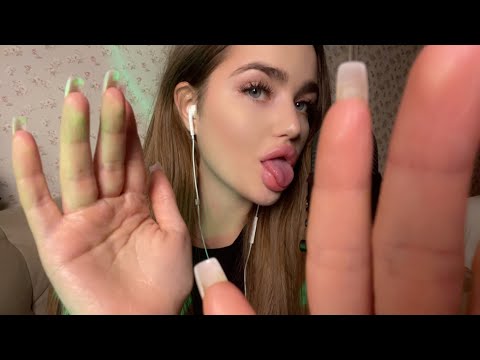 АСМР ВЛАЖНЫЙ МАССАЖ ЛИЦА И НЕРАЗБОРЧИВЫЙ ШЕПОТ ASMR wet facial massage