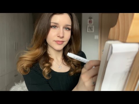 ASMR Drawing/Painting Your Portrait 🎨👩🏻‍🎨(softspoken)