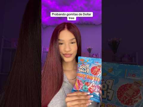 ASMR Probando Pool Float Gummy Rings de Dollar Tree 🛟 #asmr #dollartreecandy #gummies #asmreating