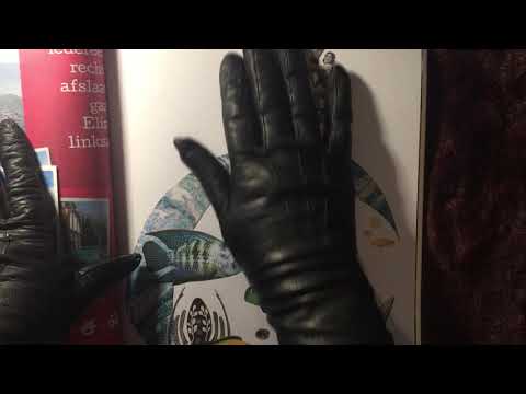 LONG LEATHER GLOVES 📌  Flip through a magazine 📖 [[ASMR]]