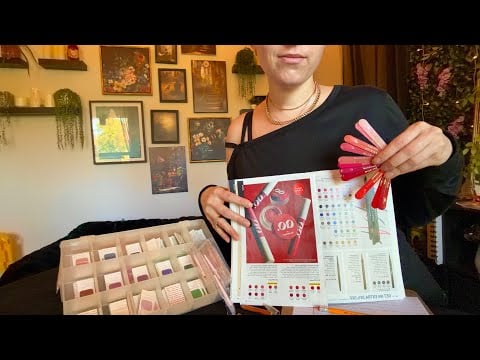 ASMR Mary Kay Makeup Consultation | 1 Hour (brushing, writing, page turning, rummaging)