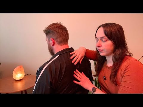 ASMR Light Touch Sleep Massage, No Talking ✨ Drift Away with Gentle Back Tracing [Real Person ASMR]
