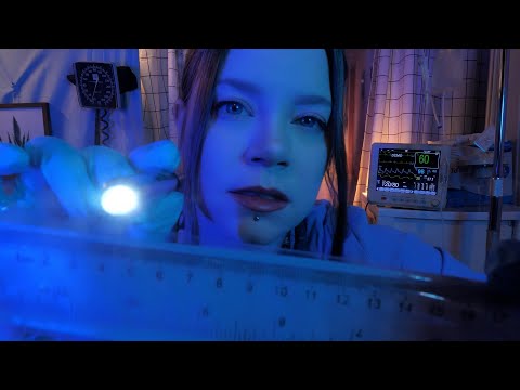 ASMR Hospital Night Nurse Full Body Exam | Measuring You & Ultrasound | No Beeping