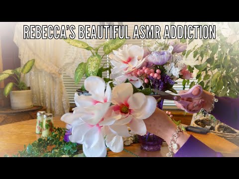 ASMR Request~Faux Flowers! (No talking version) Arranging a bouquet with "fake" flowers. Looped 1X