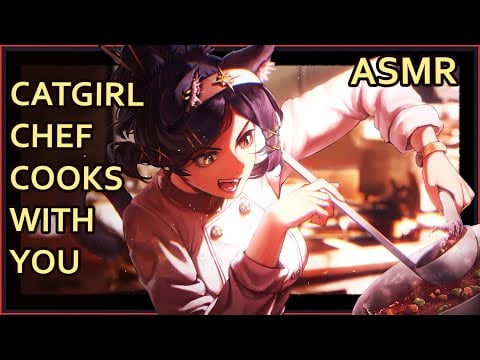 ASMR | Relaxing First Day In The Cat Kitchen | [personal attention] [cooking sounds] [sleep aid]