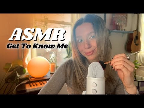 ASMR | get to know me | tapping, scratching, + whispers for sleep 