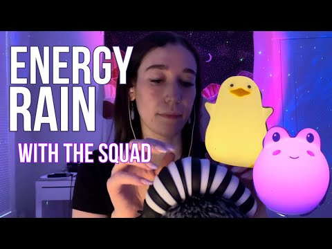 ASMR Energy Rain w/ Groupon, Otis, and Cowboy | ASMRnoa