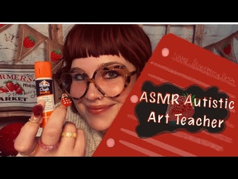 ASMR Autistic Art Teacher 🎨🖌️✂️(Neurodivergent friendly, tingly, comforting personal attention)
