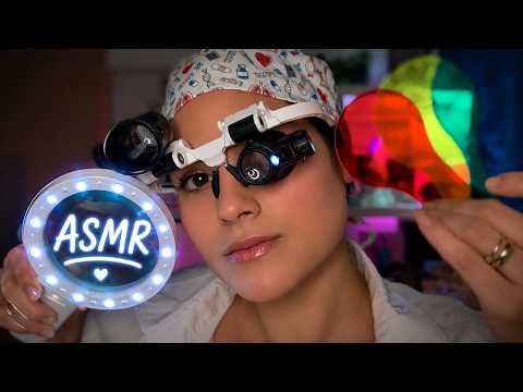 ASMR EXAME DE VISTA 👁 Sons Suaves, Testes Visuais e Relaxamento