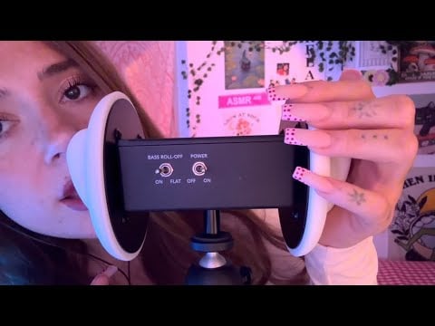 ASMR Inaudible Whispers & Ear Massage (3Dio Binaural)