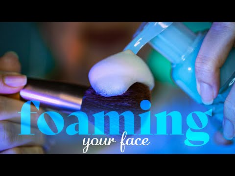 ASMR ~ Sleepy Face Foaming Massage ~ Softly Spoken Personal Attention & Relaxing Layered Sounds
