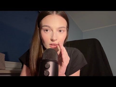 ASMR ramble (close-up clicky whisper)