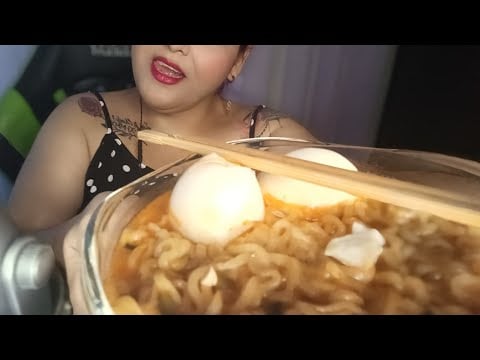 ASMR comiendo sopa otogui ramen de res 