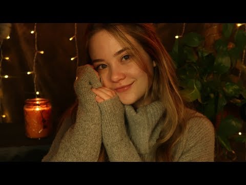 ASMR Sleepy Unintelligible Whispers, Face Touching