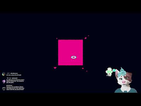 Playing a very cute and chill game :3