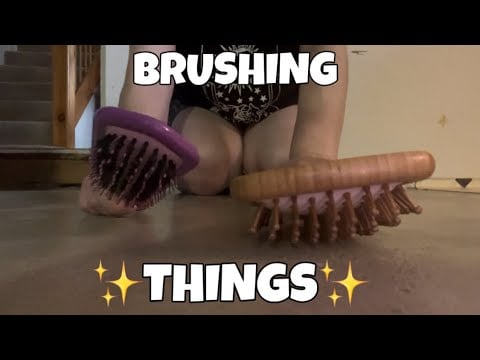 ASMR | Brushing on Different Things | Fast Aggressive | Lofi | No Talking