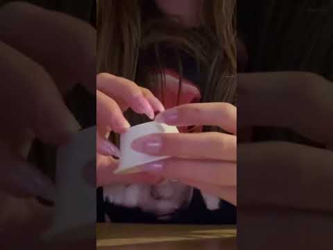 ASMR what do you think of this NEW trigger ? #satisfying #asmr #viralshorts #popular