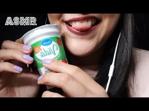 ASMR comiendo YOGURT y Susurrando | Asmr En Español | MUKBANG ASMR | Eating Sounds