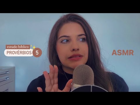 ASMR leitura de Provérbios 5 | Estudo bíblico e voz suave