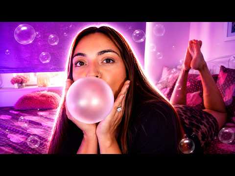 ASMR Bubble Gum in the Pose 🫧 My First Time… Don’t Judge Me 😳 | Chewing & Cracking