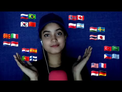 ASMR *Purple* in 35+ Different Languages with Soft Mouth Sounds