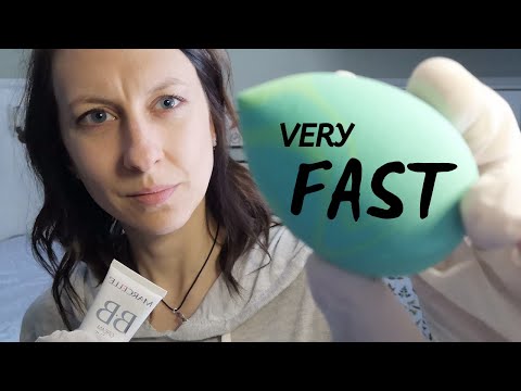 Fast ASMR, The Fastest Makeup Application Ever! No Talking, Latex Gloves