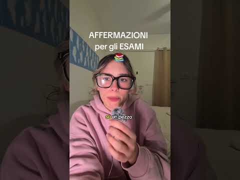 Prima di un esame, fai ASSOLUTAMENTE questo #affermazionipositive #short