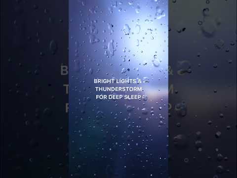 ASMR Bright Lights & Thunderstorm for Deep Sleep 😴